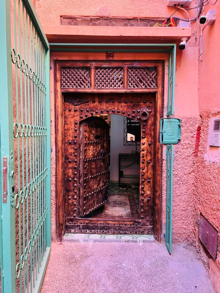 Welcome Door of Riad Dar L Artiste